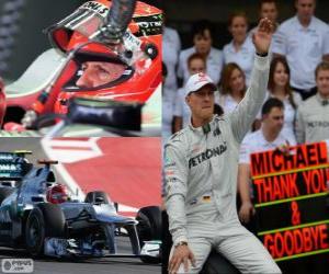 yapboz Michael Schumacher F1 gp Brezilya, 2012 yılında emekli